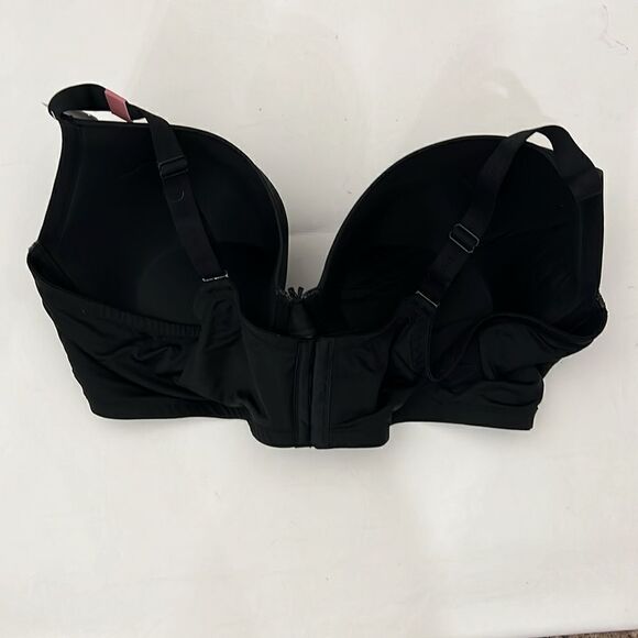 Cacique Bra 50D Black Boost Plunge So Light Adjustable Straps Modern Collection - Picture 3 of 6